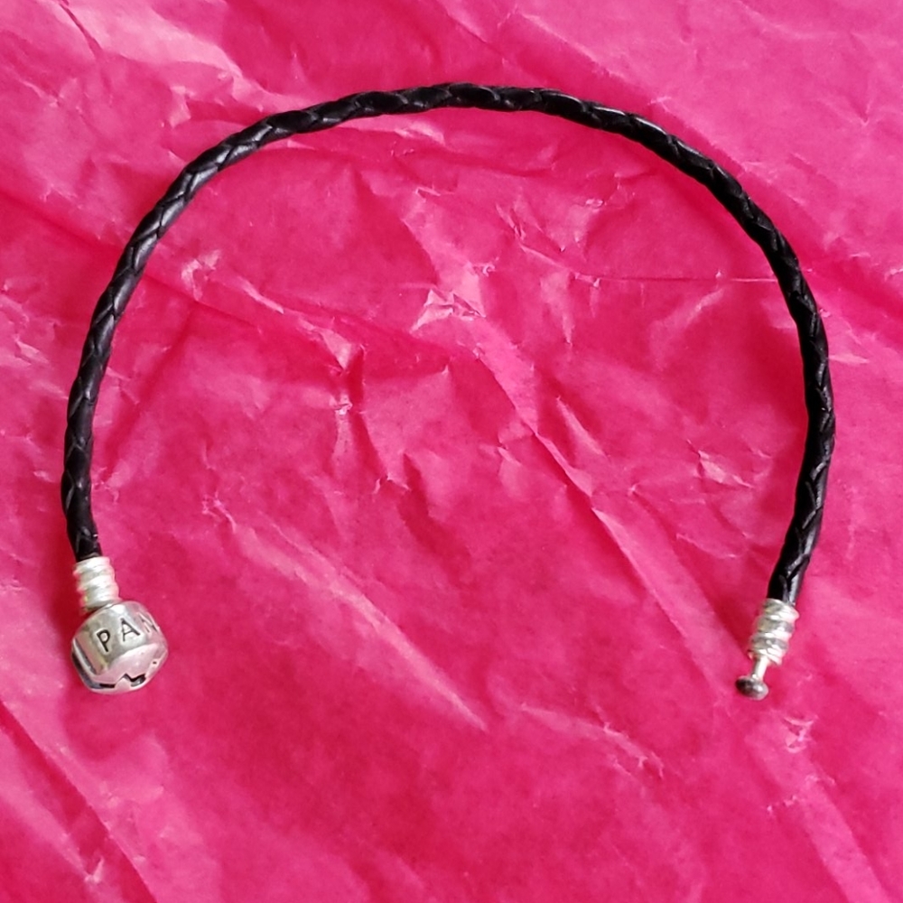 Pandora leather braided bracelet